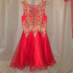 Red Prom dress Size 10